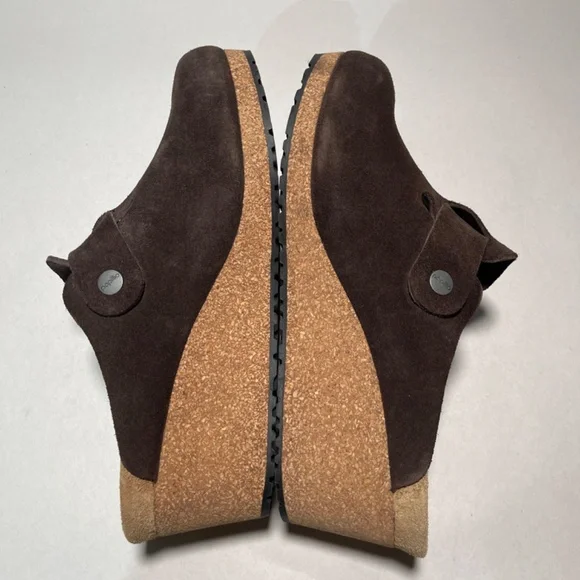 Papillio by Birkenstock Fanny color Roast Suede Clogs Womans 41 US 10M - Picture 6 of 16